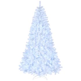 8ft White 670 Lights Warm Color 8 Modes 2008 Branch Christmas Tree White