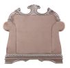 Velvet Upholstered Wooden Sofa Chair with Rolled Arms, Gold