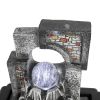 10.6inches Indoor Tabletop Water Fountain with Crystal Ball & Led Light