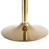 Orange velvet bar chair, pure gold plated, unique design, 360 degree rotation, adjustable height, Suitable for dinning room and bar, set of 2