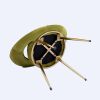Olive Green Velvet Modern accent/Conversation Lounge Chair With Gold Plated Legs, unique appearance, Suitable For Office, Lounge, Living Room