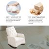 [Video] Welike 25.6"W Modern Accent High Backrest Living Room Lounge Arm Rocking Chair, Two Side Pocket